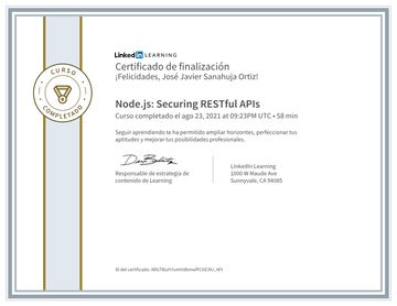Nodejs Securing Restful Apis