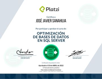 Optimizacion Sql Server
