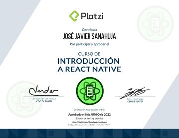 React Native Introduccion