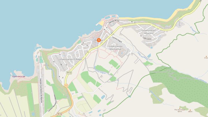 Mapa de diseño web en Bajamar