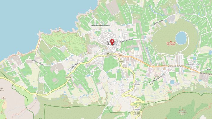 Mapa de diseño web en Buenavista del Norte