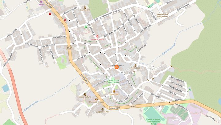 Mapa de diseño web en Guía de Isora