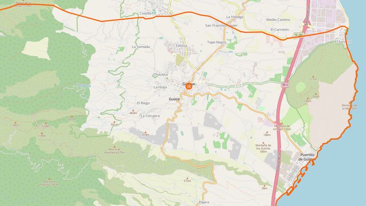 Mapa de diseño web en Güímar