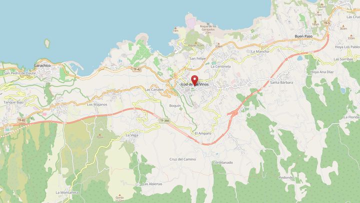 Mapa de diseño web en Icod de los Vinos