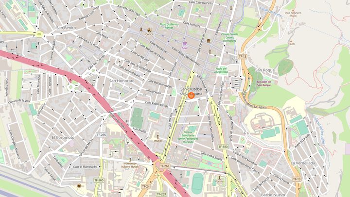 Mapa de diseño web en La Laguna (Centro)