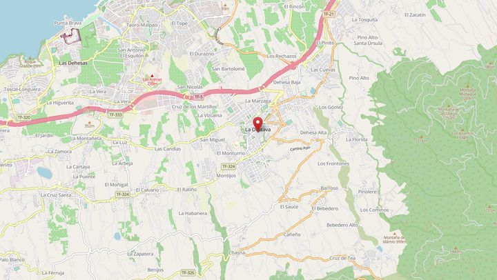 Mapa de diseño web en La Orotava