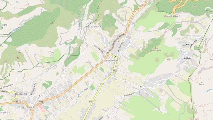 Mapa de diseño web en Las Mercedes