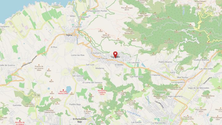 Mapa de diseño web en Tegueste