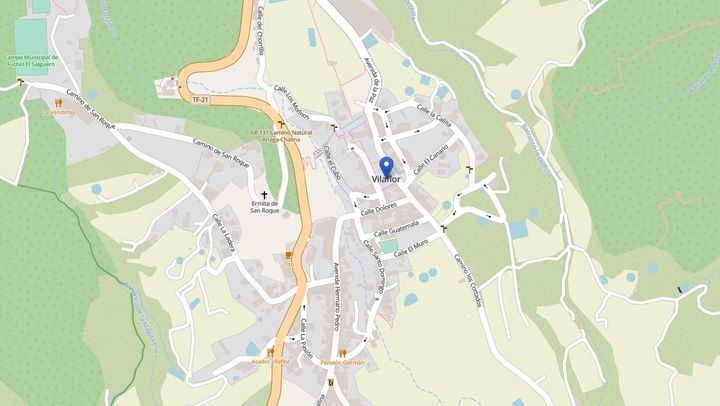 Mapa de diseño web en Vilaflor