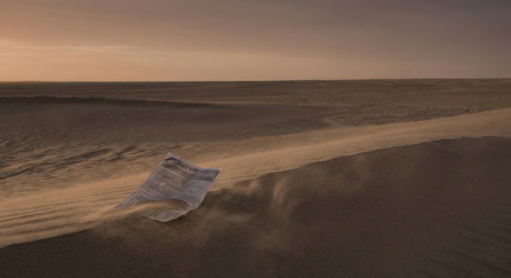 Un folleto perdido en el desierto digital